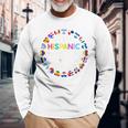 National Hispanic Heritage Month All Countries Flags Hearts Long Sleeve T-Shirt Gifts for Old Men