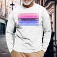 Omnisexual Pride Bi Flag -Intage Lgbtq Omnisexual Langarmshirts Geschenke für alte Männer