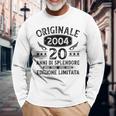 Originale 2004 Anni 20 Compleanno Uomo Regalointage 2004 Maglietta a maniche lunghe Regalos para ancianos
