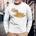 Per Gli Amici Della Pizza Un Delizioso Trancio Di Pizza Maglietta a maniche lunghe Regalos para ancianos
