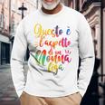 Questo È L'aspetto Di Un Nonna Figa Festa Della Nonna Maglietta a maniche lunghe Regalos para ancianos