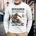 Skifahren Löst Die Meisten Meiner Probleme Bier Löst Langarmshirts Geschenke für alte Männer