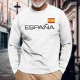 Spain Flag España Athletic Sports Jersey Style Langarmshirts Geschenke für alte Männer