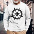 Sring Wheel Sringintage Boat & Sail Langarmshirts Geschenke für alte Männer