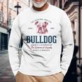 Stile Retròintage Bulldog Inglese Maglietta a maniche lunghe Regalos para ancianos