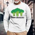 Team Broccolieganegetarian Broccoli Langarmshirts Geschenke für alte Männer