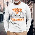 Trick Or Treatment Pt Physical Therapy Therapist Halloween Long Sleeve T-Shirt Gifts for Old Men