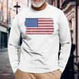 Usa Sports America Usa Flag Langarmshirts Geschenke für alte Männer