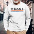 Vintage 1980S Style Texel Netherlands Langarmshirts Geschenke für alte Männer