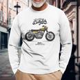 Vintage Scrambler Moto Classic Dirt Bike Appassionato Maglietta a maniche lunghe Regalos para ancianos