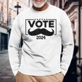 Vota 2024 Usaintage Baffi Barba Uomini Maglietta a maniche lunghe Regalos para ancianos