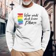 War Wohl Doch Keine Phase Mit Regenbogen Gay Flagge Lgbtq Langarmshirts Geschenke für alte Männer