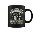 57 Años Cumpleaños Hombre Las Leyendas Nacen En Agosto 1967 Taza de café
