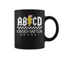 Abcd Kindergarten Rocks First Day Of School Back To School Coffee Mug