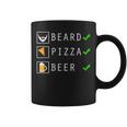 Barba Pizza Birra Amante Della Birra Divertente Lista Di Controllo Tazze