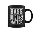 Bass Lines Matte Bass Guitar Bassist Edm Music Fan Tassen