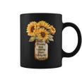Blessed By God Loved By Jesus Sunflower Bouquet Coffee Mug