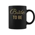 Bride To Be Golden Lettering And Heart Wedding And BrideTassen