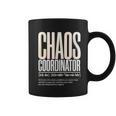 Chaos Coordinator Professeur De Chef Organisé Amusant Tasse