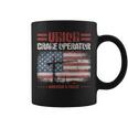 Crane Operator Union Patriotic American Flag Coffee Mug