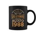 Cumpleaños Hombre Regalos Las Leyendas Agosto 1988 Taza de café