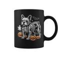 Cute Halloween Skeleton French Bulldog Puppy Bones Costume Coffee Mug
