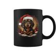 Dachshund With Santa Hat Christmas With Dog Tassen