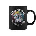 Dad Of The Birthday Girl Unicorno Bday Anniversary Rainbow Tazze