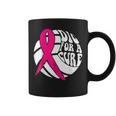 Dig For Cure Pink Ribbon Volleyball Breast Cancer Awareness Coffee Mug