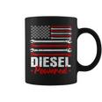 Donna Diesel Mechanic Powered Patriotic American Flag Con Collo A Tazze