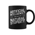 Donna Intelligenza Artificiale Mi Preoccupo Di Più Della Stupidità Naturale Con Collo A Tazze