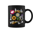 Donna Teach Love Inspire Sunflower Teachers Inspirational Con Collo A Tazze