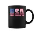 Donna Usa Flag Stati Uniti D'america Lettering Con Bandiera Con Collo A Tazze