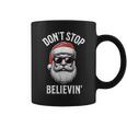 Don't Stop Believing Santa Claus Christmas Boys Coffee Mug