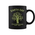 Earth Day 51St Anniversary 2021 Tree Green Life Earthday Coffee Mug