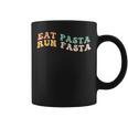 Eat Pasta Run Fasta Spaghetti Lovers Groovy Retro Tassen