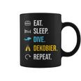 Eat Sleep Dive Dekobier Repeat Diving Tassen