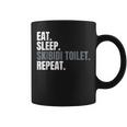 Eat Sleep Skibidi Toilet Repeat Divertente Meme Sulla Toilette Skibidi Tazze
