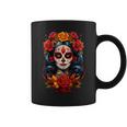 Fleur Dia De Los Muertos La Catrina Jour Des Morts Tasse