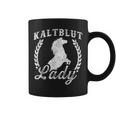 Slogan Liebe Kaltblut Lady Riding Horse Tassen