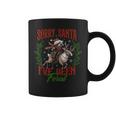 Sorry Santa I’Ve Been Feral Raccoon Riding Horse Xmas Coffee Mug
