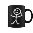 Stick Figure With Middle Finger Tassen