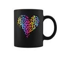 Heart Rainbow Cheetah Leopard Tiger Print Coffee Mug