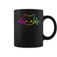 Heartbeat Cat Pour Hommes Et S Enfants Chatons Amoureux Des Chats Drôles Et Mignons Tasse