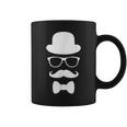 Hipster Baffi Nerd Geek Bowtie Hat Occhiali Tazze