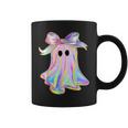Holo Coquette Bow Cute Ghost Halloween Spooky Season Coffee Mug