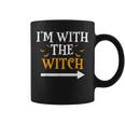 I'm With The Witch Halloween Couples Costume Coffee Mug