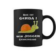 Joggen Sport Lustiger Spruch Das Ist Gerda Wir Joggen Gemeinsam Laufen Slow Schnecke Short-Sleeved S Tassen