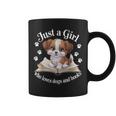 Just A Girl Who Loves Dogs And Books Cute Dog Coffee Mug