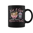 Just A Girl Who Loves Ramen And Boba Ramen Boba Bubble Coffee Mug